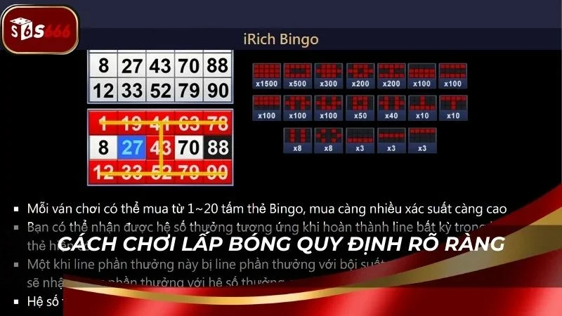 Cách chơi lấp bóng được hệ thống quy định rõ ràng cho tân thủ