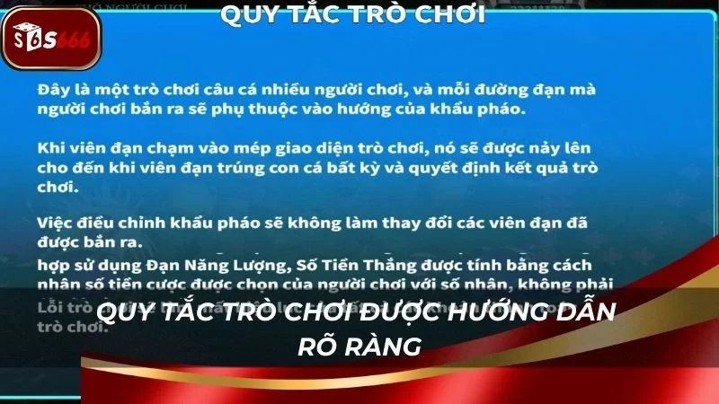 Tìm hiểu kỹ quy tắc chơi trước khi bắt đầu bắn cá
